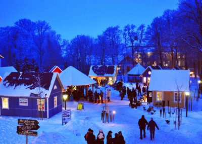 Weihnachtsmarkt Gut Pronstorf Dämmerung